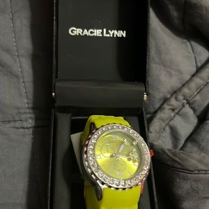Lime green watch